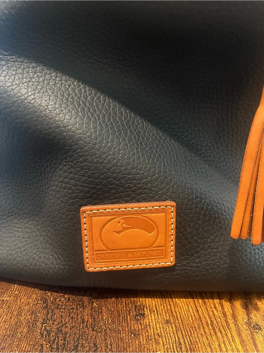 Authentic Dooney & Bourke Pebbled Leather Hobo Shoulder Bag